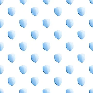 Blue shield icons forming data security pattern 스톡 일러스트
