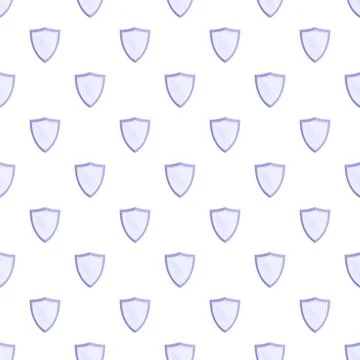 Blue shield icons forming security protection pattern Stockillustratie