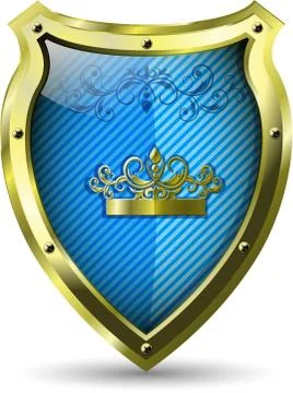 Blue shield Stock Illustration