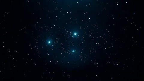 Blue shimmering dots on a dark background, mockup Stock-Footage 163349172