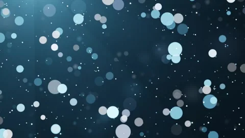 Blue shimmering particles on dark background. Bokeh glitter dust animation. Видео 253506443
