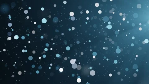 Blue shimmering particles on dark background. Bokeh glitter dust animation. Видео 253506681