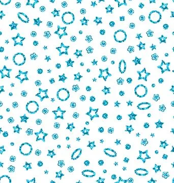 Blue Shimmering Seamless Texture Stock Illustration