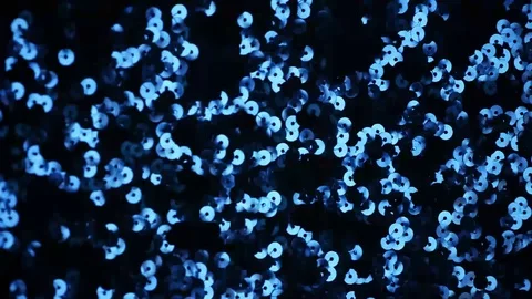 Blue shimmering sequins Video stock 94228379
