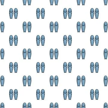 Blue shin guards seamless pattern for sports protection 스톡 일러스트
