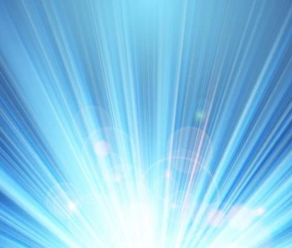 Blue shining magic light background Illustrazione stock