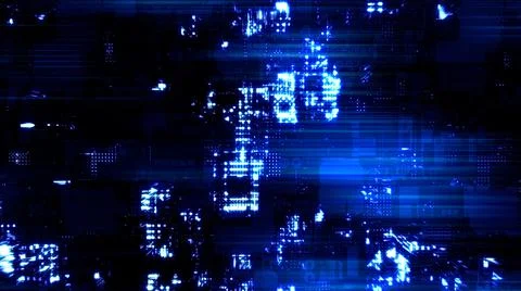Blue shining technological cyber punk high tech backdrop 스톡 일러스트