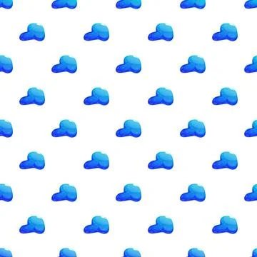 Blue shiny abstract shapes creating seamless pattern Stockillustratie