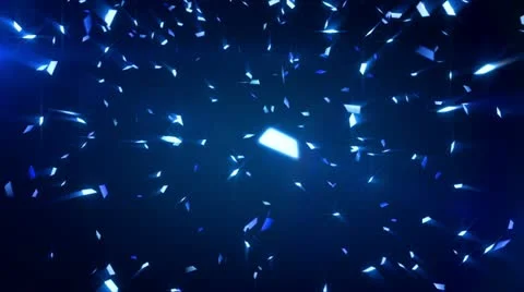 Blue shiny confetti background loop Stock Footage 12189486