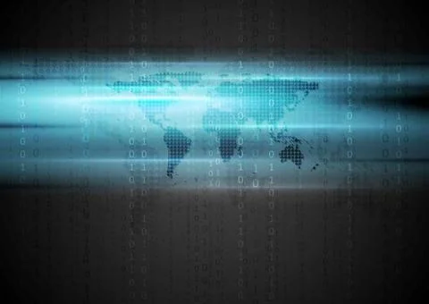 Blue shiny hi-tech background Blue shiny hi-tech background. Vector design... 写真素材