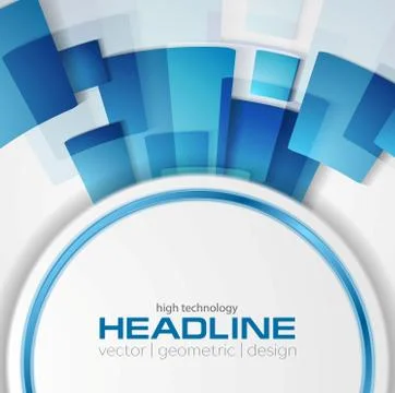 Blue shiny hi-tech vector background layout Stock Illustration