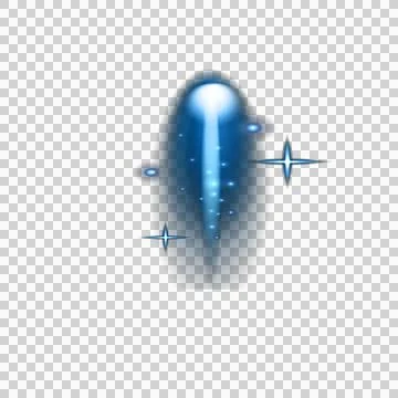 Blue shiny oval shape with sparkles and stars on white background  graphic .. Stock Illustration