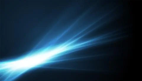 Blue shiny rays abstract glowing background Illustrazione stock