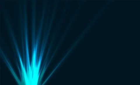 Blue shiny rays abstract glowing background Illustrazione stock