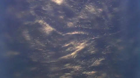 Blue shiny silver particles scatter absentmindedly in different directions. Stock Footage 155616371