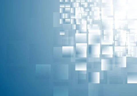 Blue shiny squares tech background Blue shiny squares tech background. Vec... Stockfoto's