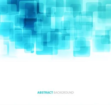 Blue shiny squares technical background. Vector Stock Illustration