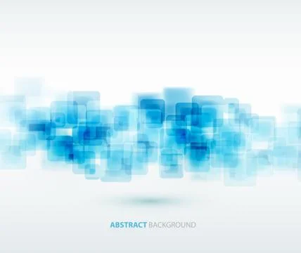 Blue shiny squares technical background. Vector Stock Illustration