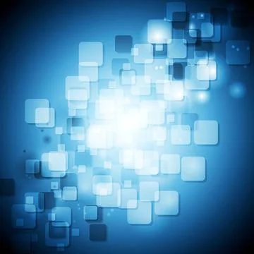 Blue shiny squares technical background Blue shiny squares technical backg... Foto stock