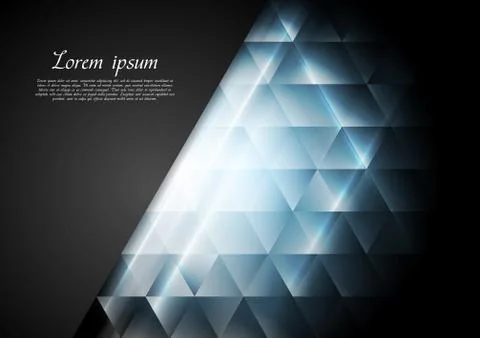 Blue shiny tech vector background Illustrazione stock