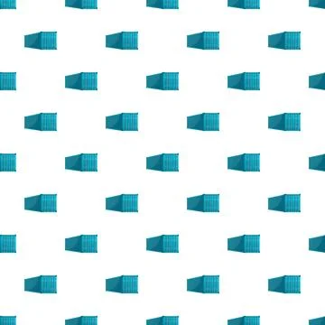 Blue shipping containers creating a seamless pattern Illustrazione stock