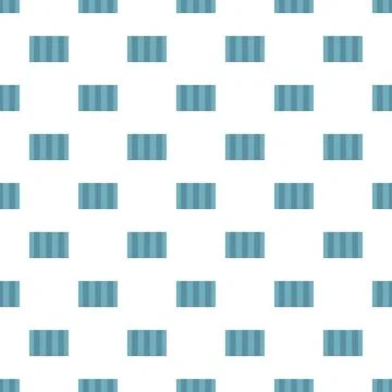 Blue shipping intermodal container pattern seamless background Illustrazione stock