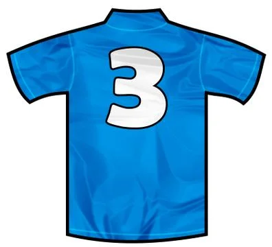 Blue shirt three Stock Illustration
