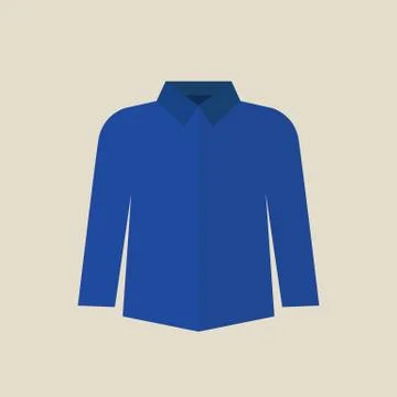 Blue shirt vector illustraton Stock Illustration