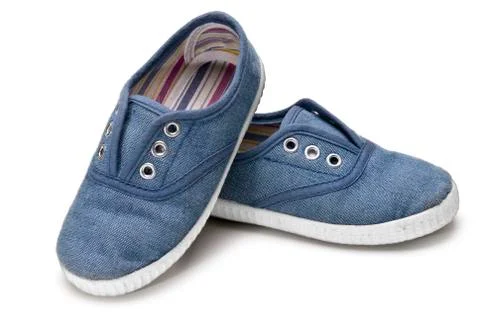 Blue shoes. Stock Photos