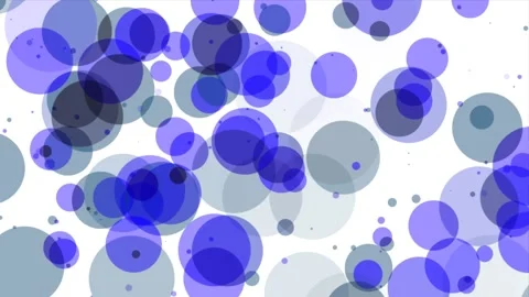 Blue shrinking circles on a white background, abstract. Stock Footage 251313822