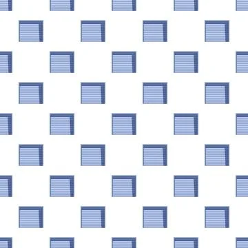 Blue shutter doors repeating pattern background Illustration