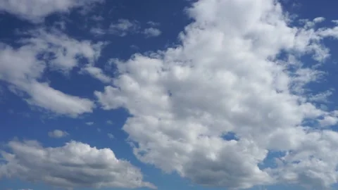 A blue sign with white clouds Video stock 132027759