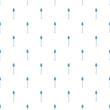 Blue silicone ear cleaner tool repeating pattern Stock Illustration