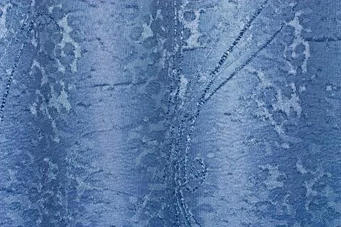 Blue silk curtains Stock Photos