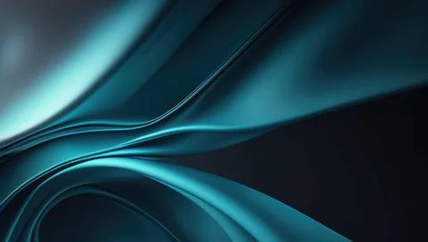Blue Silk Waves Background 3D Abstract Design Background with Blue Silk Wa... Stock Photos
