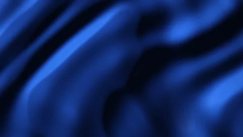 Blue silky liquid waves flowing in soft focus for abstract elegant and luxury Vídeo Stock 344720154