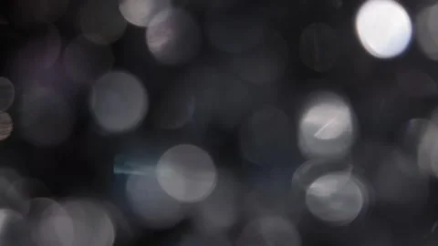 Blue silver bokeh video image in black 库存影片 318513862