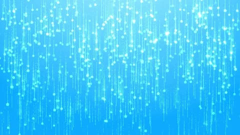 Blue silver glitter rain Stock Footage 105192961