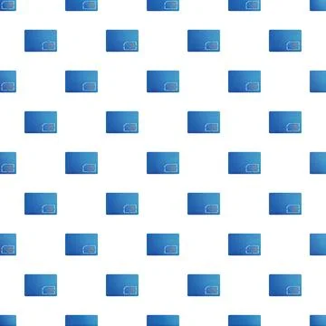 Blue sim card pattern for mobile technology background 스톡 일러스트