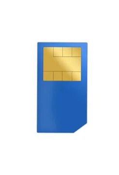 Blue sim card Stock Photos