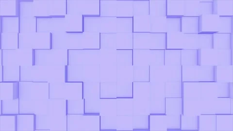 Blue simple and elegant 3d squares geometrical futuristic background  動画素材 307671331