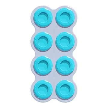 Blue simple dimple pop it toy relieving stress Stock Illustration