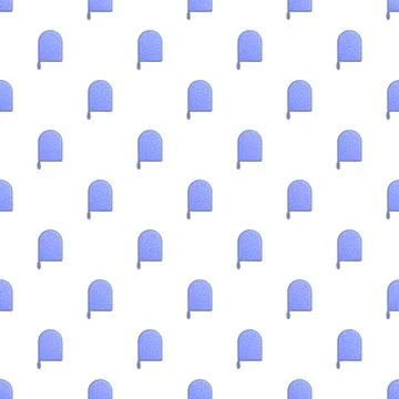 Blue simple oven mitts seamless pattern background 스톡 일러스트