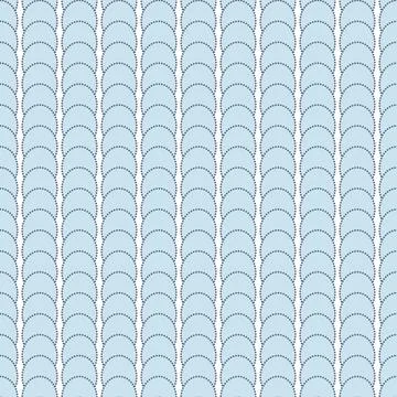 Blue Simple Pattern Design with Circles Illustrazione stock
