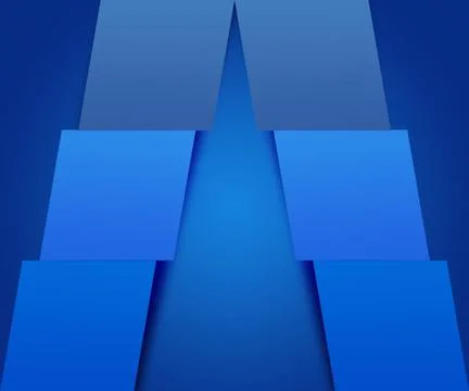 Blue simple shapes background Illustrazione stock