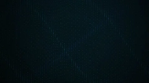 Blue sine wave pattern pulsing as a digital data stream Stock Footage 342211935