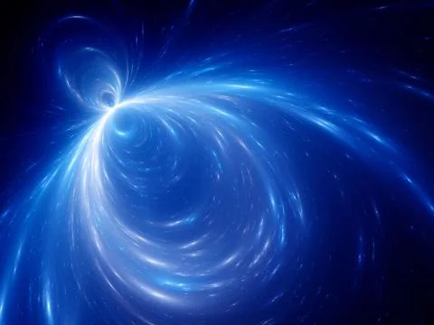 Blue singularity in space イラスト素材