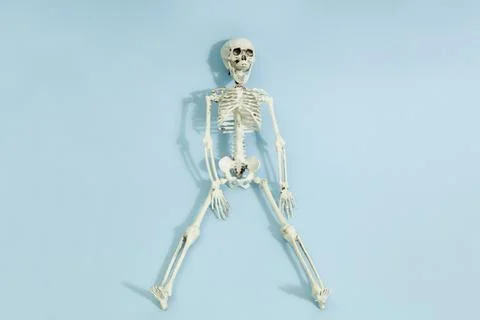Blue skeleton Stock Photos