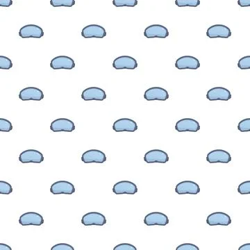 Blue ski goggles repeating pattern for winter sport activities Stock Illustration