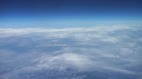 Blue Sky Above Clouds Stock Footage 23313894